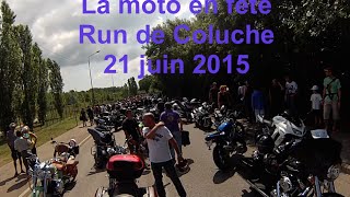 La moto en fête  Run Coluche  21 juin 2015 [upl. by Assiruam]