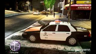 GTA4EFLC  LAPD responding to shots fired [upl. by Eittocs]