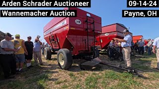 Results  JampM 750 Grain Cart  Flat amp Gravity Bed Wagons  Wannemacher Auction 091424 [upl. by Devinna363]