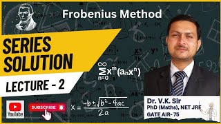 Series Solution  Frobenius method  Regular Singular Point  vkmpoint [upl. by Balliett]