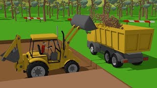 Excavator and Truck Dump Truck and Concrete Mixer Truck amp Street Vehicles amp Construction Machinery [upl. by Anniahs955]