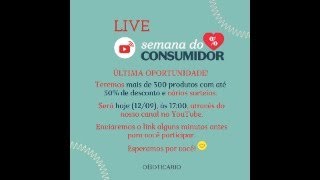 LIVE COMMERCE  SEMANA DO CONSUMIDOR [upl. by Orbadiah567]