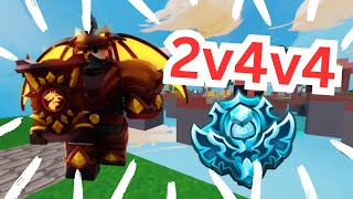 How I CLUTCHED a 2v4v4 and 1v1 for my NIGHTMARE team in Ranked… Roblox Bedwars Season X Mobile [upl. by Ornas]