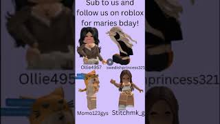 Happy bday bestie roblox birthdaycelebration [upl. by Sacha]