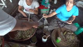 Myanmar cheroot and cigar manufacture [upl. by Leiand422]