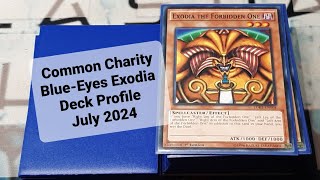 Common Charity BlueEyes Exodia Deck Profile July 2024 [upl. by Nairadal]