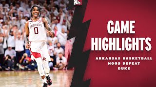 Highlights Arkansas Razorbacks Defeat Georgia  RAZORBACK BASKETBALL [upl. by Egidius634]