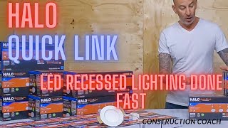 Halo Quick Link  The fastest way to install LED recessed lighting  29 of 157 Cabin build project [upl. by Nesline]