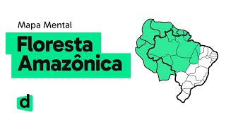 FLORESTA AMAZÔNICA  GEOGRAFIA  Mapa Mental  Quer Que Desenhe [upl. by Briant]