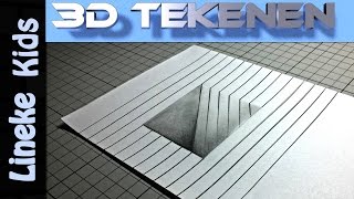 3D LUIK tekenen voor beginners [upl. by Tedi]