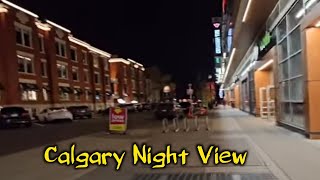 Calgary night view  super beautiful video  vskvlogs [upl. by Acie]