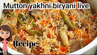 SR Daily Kitchen is mutton yakhni biryani live recipe 🤤 [upl. by Bohannon]