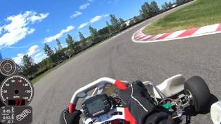 SRA Karting Essais Tony Kart DD2 gps overlay [upl. by Gnuy]