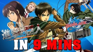 Attack on Titan IN 9 MINUTES [upl. by Irec]