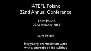 IATEFL Poland Integrating pronunciation [upl. by Adnilram788]