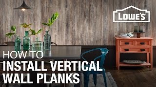 How To Install Laminate Planks Vertically On A Wall [upl. by Smitty]