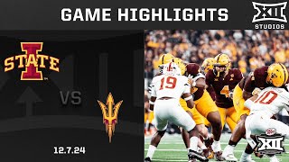 Iowa State vs Arizona State Game Highlights  2024 Dr Pepper Big 12 Championship [upl. by Lilybel402]