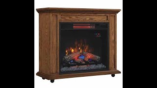 ClassicFlame Infrared Rolling Electric Fireplace Review 23IRM1500O107  Can An Electric Fireplace [upl. by Giacomo]