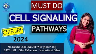 MUST DO Cell Signaling Pathways csir csirnta nta lifesciences jrf lifesciences dbt phd ugc [upl. by Primrosa]