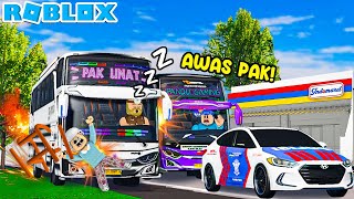 PAK UNAT KETIDURAN DETIK DETIK PAK UNAT KECEAKAAN JADI SUPIR BUS DI ROBLOX [upl. by Tolman769]