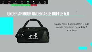 Under Armour Undeniable Duffle Review [upl. by Threlkeld901]