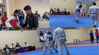 3 NTA ￼league Taekwondo championship Femaleunder 42￼ Surajlimbu [upl. by Ramin]