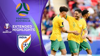 Australia vs India  Extended Highlights  AFC Asian Cup  CBS Sports Golazo [upl. by Heidt]