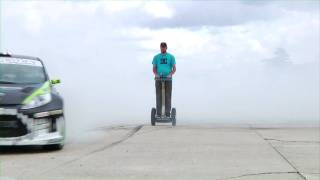 DC SHOES KEN BLOCKS GYMKHANA THREE PART 2 BONUS TRICK EDIT SEGWAY DONUTS [upl. by Ayalahs]