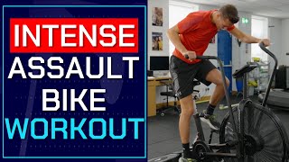 Intense Assault Bike Workout  30s Max Effort Sprints [upl. by Antebi]