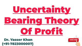 Uncertainty Bearing Theory Of Profit  Theory Of Profit  Profit  Economics  Microeconomics  CUET [upl. by Dnalel]