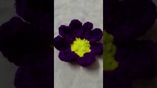 Beautiful purple flower petals yt flowers embroidery shorts reels share subscribetutorial [upl. by Novehs]