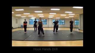 Shuai Chiao Drills II hook hands hip throw hip throw into shoeing [upl. by Idnerb]