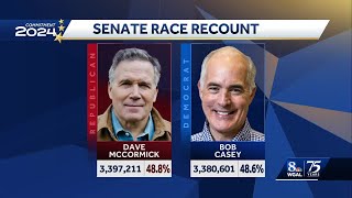 Casey vs McCormick Pennsylvanias US Senate recount Pa governor weighs in [upl. by Dibbrun]