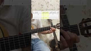 Etude DAguado  TAB Lesson shorts guitar guitarsolo [upl. by Vivi]