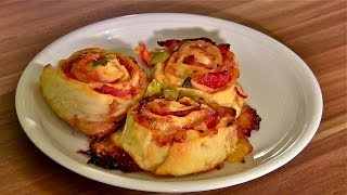 PizzabrötchenPizzataschenPizza RollsPizzaschneckenPizza Snack [upl. by Nevet]