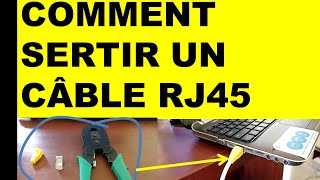 Comment sertir un câble RJ45 [upl. by Cynthie]