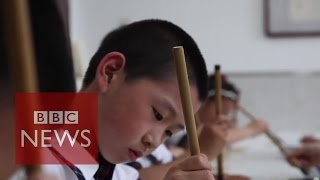 Chinese caligraphy When children forget how to write  BBC News [upl. by Baugh]