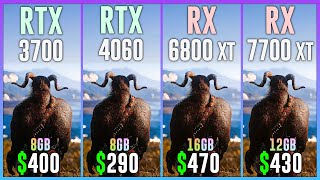 RTX 3070 vs RTX 4060 vs RX 6800 XT vs RX 7700 XT  Test in 16 Games [upl. by Gyasi]