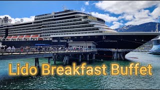 Holland America Lines Westerdam  Lido Breakfast Buffet [upl. by Ettesoj]