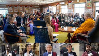 His Holiness the Dalai Lama meets with young leaders taking part in the Dalai Lama fellows program [upl. by Acemat]