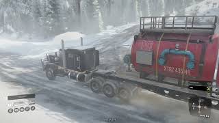 Ice Road Trucking Part 1  Snowrunner  No commentary [upl. by Maxima621]