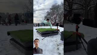 snow football soccer winter worldcup youneszaroushorts youneszarou yzfamily funny [upl. by Summer689]