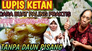 LUPIS KETANCARA BUAT PALING PRAKTIS TANPA DAUN PISANG 100 BERHASIL [upl. by Aicilef668]