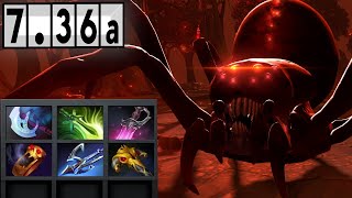 Broodmother  11K AVERAGE Dota 2 Gameplay 736a [upl. by Shela]