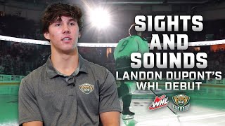 Landon DuPonts WHL Debut Sights And Sounds [upl. by Kat498]