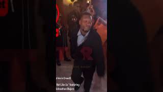 Jonathan Majors With The Dance Moves🕺🏾🪩🔥 jonathanmajors viral hiphopartist dance usa [upl. by Thury]