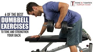 Best Dumbbell Back Exercises  Tone and Tighten [upl. by Odyssey]