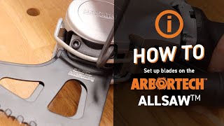 How to set up AS175 Allsaw blades  Brick and Mortar Removal  Arbortech Tools [upl. by Anitsugua]