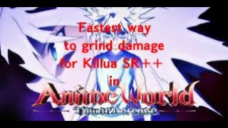 How to grind damage for Killua SR in Anime World Tower Defense [upl. by Eelarak]