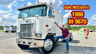 Gale McClure’s Working 1986 International Harvester 9670 Cabover [upl. by Shurlocke51]